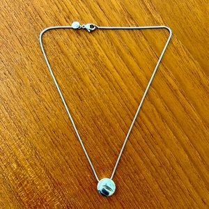 Tiffany & Co. Sterling Silver 3D Letter Charm Necklace